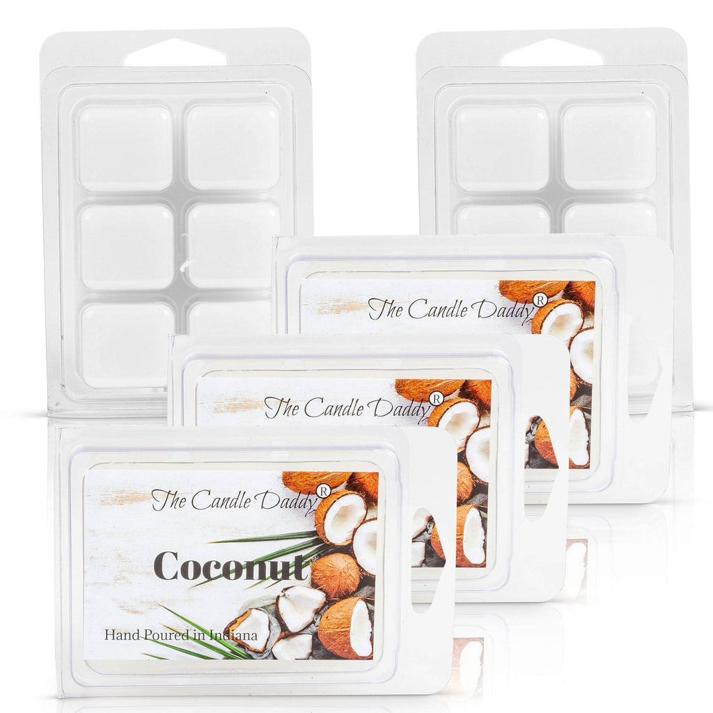 Coconut Scented Wax Melt - 1 Pack - 2 Ounces - 6 Cubes - The Candle Daddy