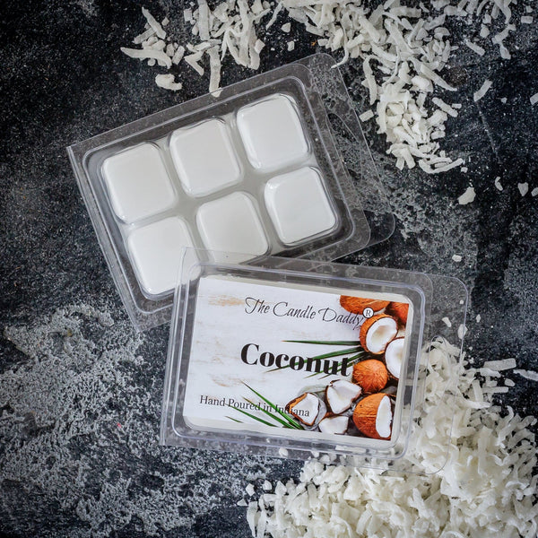 5 Pack - Coconut Scented Wax Melt - 2 Ounces x 5 Packs = 10 Ounces - The Candle Daddy