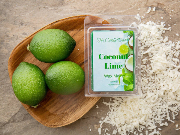 5 Pack - Coconut Lime - Amazing Combination of Citrus and Tropical Scented Melt- Maximum Scent Wax Cubes/Melts - 2 Ounces x 5 Packs = 10 Ounces