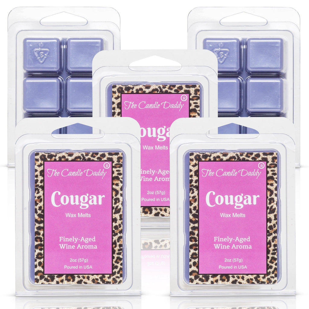 Cougar - Finely Aged Wine Scented Melt - Maximum Scent Wax Cubes/Melts - 1 Pack - 2 Ounces - 6 Cubes - The Candle Daddy