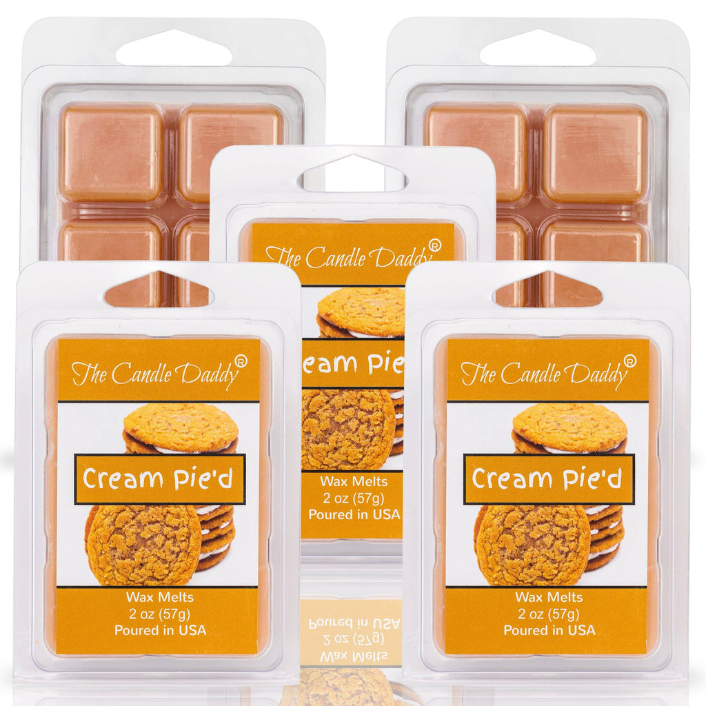 5 Pack - Cream Pie'd - Oatmeal Cream Pie Scented Melt - 2 Ounces x 5 Packs = 10 Ounces - The Candle Daddy