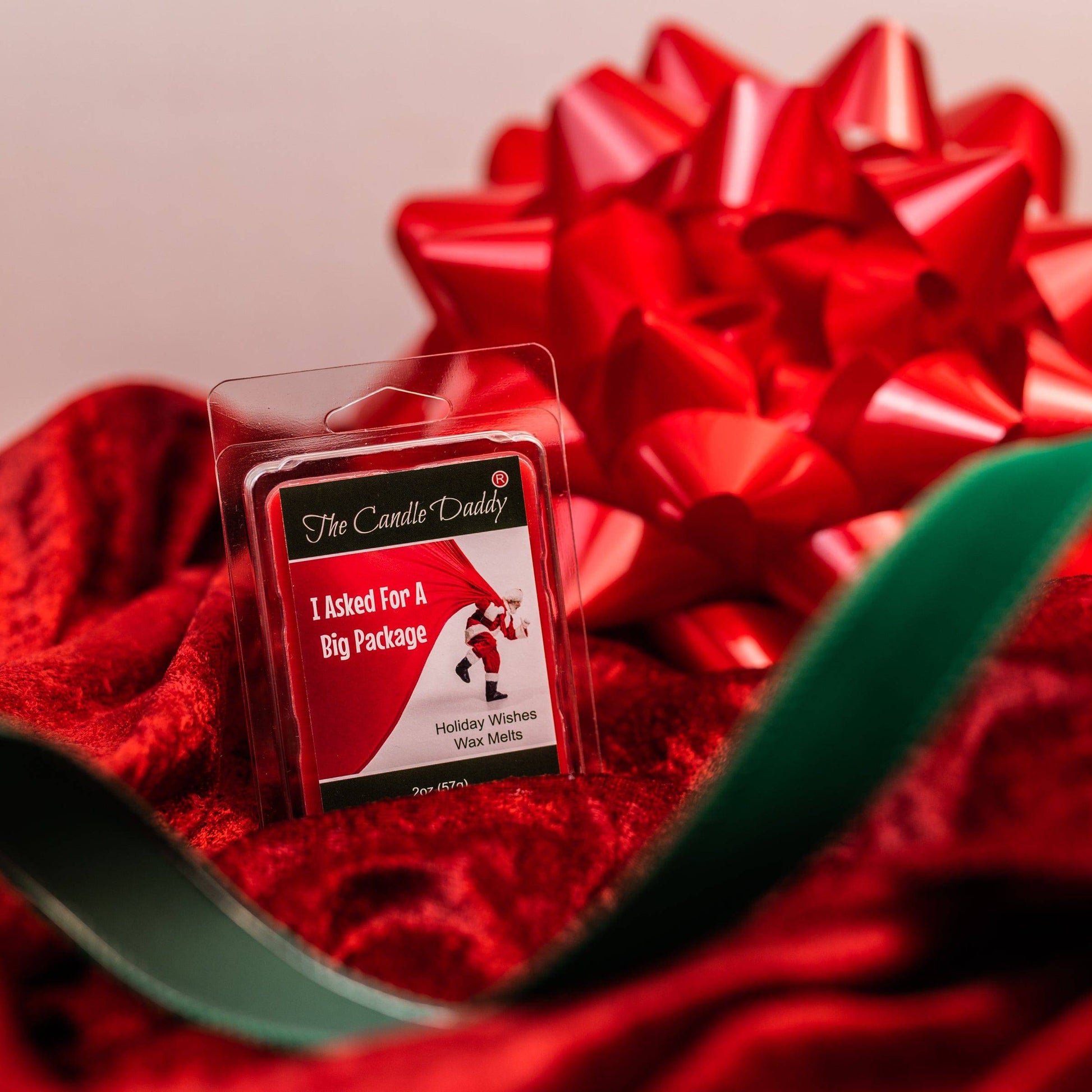 I Asked For A BIG Package - Holiday Wishes Scented Wax Melt - 1 Pack - 2 Ounces - 6 Cubes - Christmas - The Candle Daddy