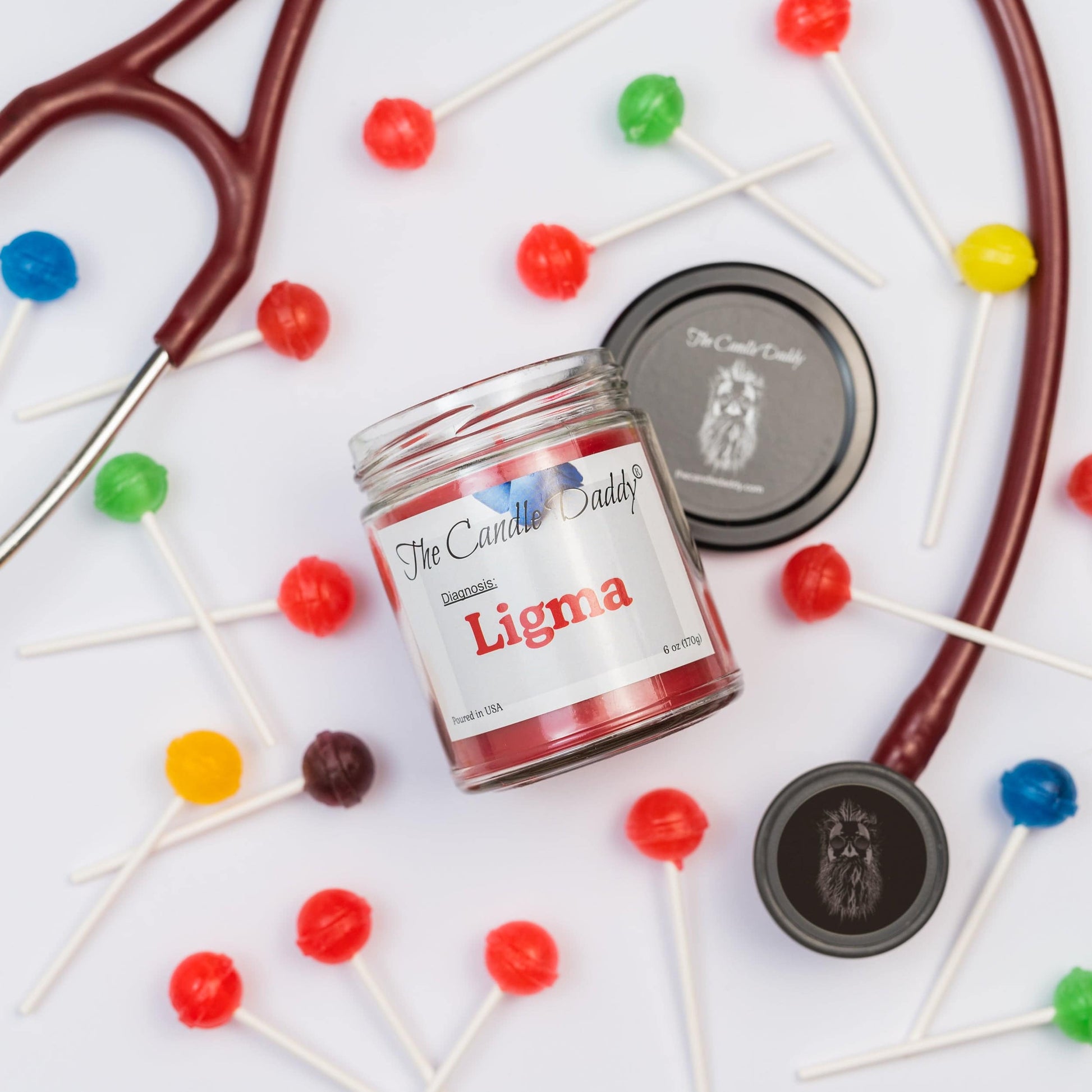 Ligma - Randomly Assorted Scents - Funny 6 Oz Jar Candle - 40 Hour Burn Time - The Candle Daddy