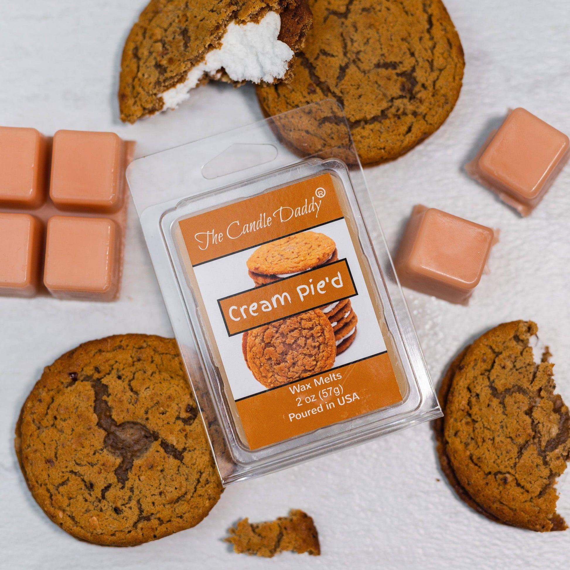 Cream Pie'd - Oatmeal Cream Pie Scented Melt - 1 Pack - 2 Ounces - 6 Cubes - The Candle Daddy