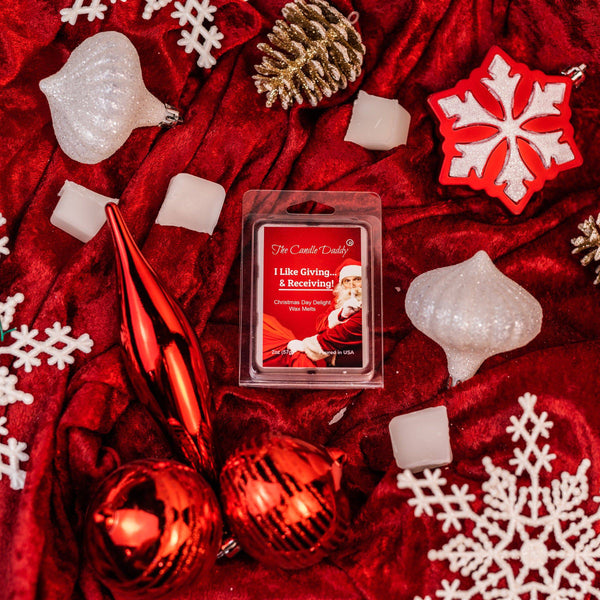 FREE SHIPPING - I Like Giving & Receiving - Christmas Day Delight Scented Wax Melt - 1 Pack - 2 Ounces - 6 Cubes