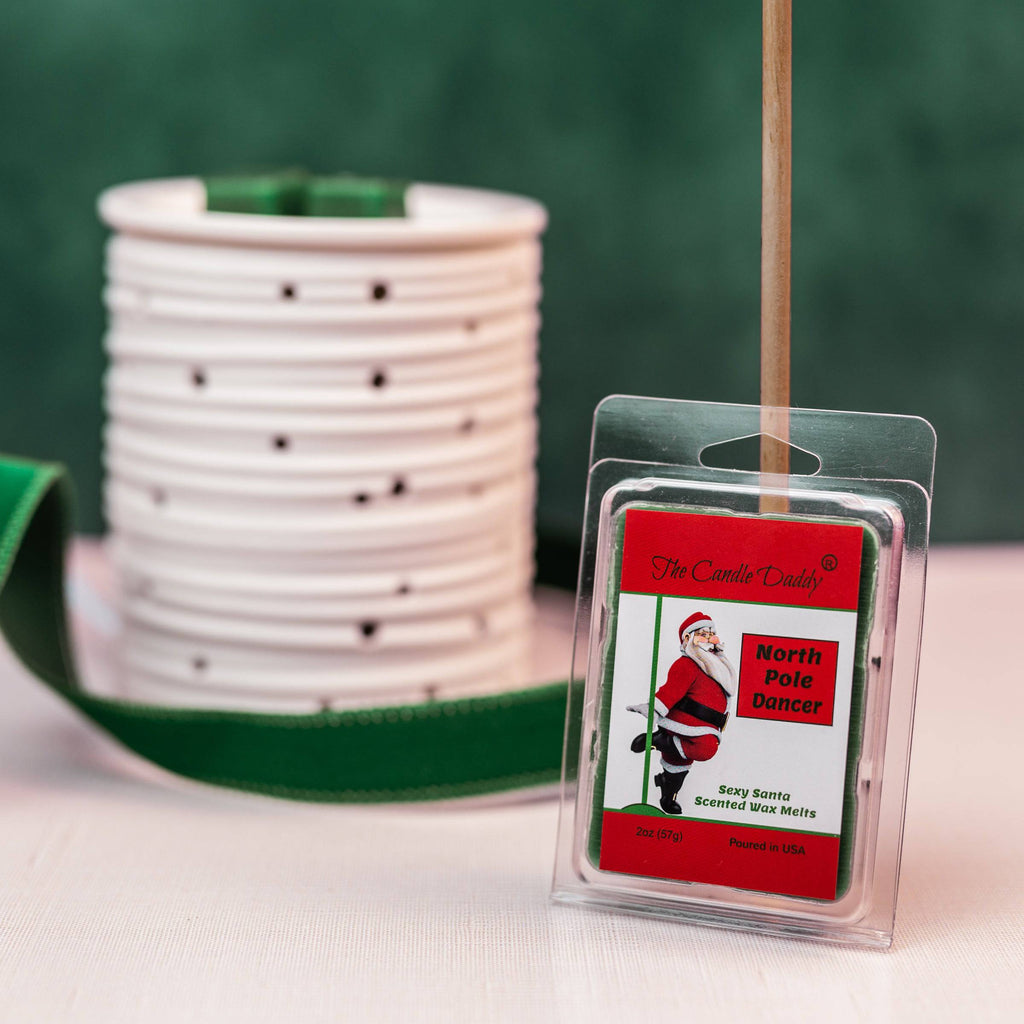 North Pole Dancer - Sexy Santa Scented Wax Melt - 1 Pack - 2 Ounces - 6 Cubes - Christmas - The Candle Daddy