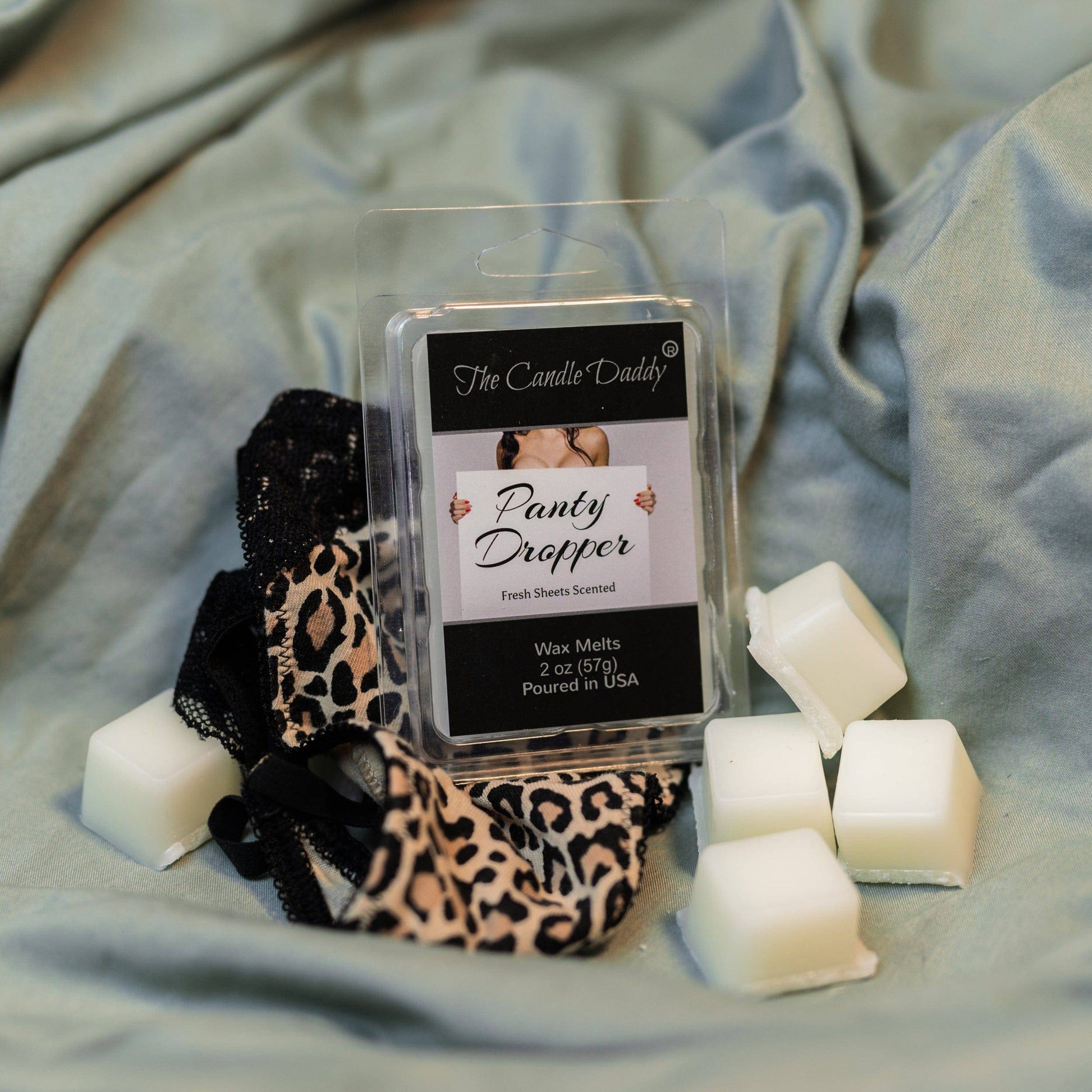 Panty Dropper - Fresh Bed Sheets SCENTED MELT - 1 PACK - 2 OUNCES - 6 CUBES - The Candle Daddy