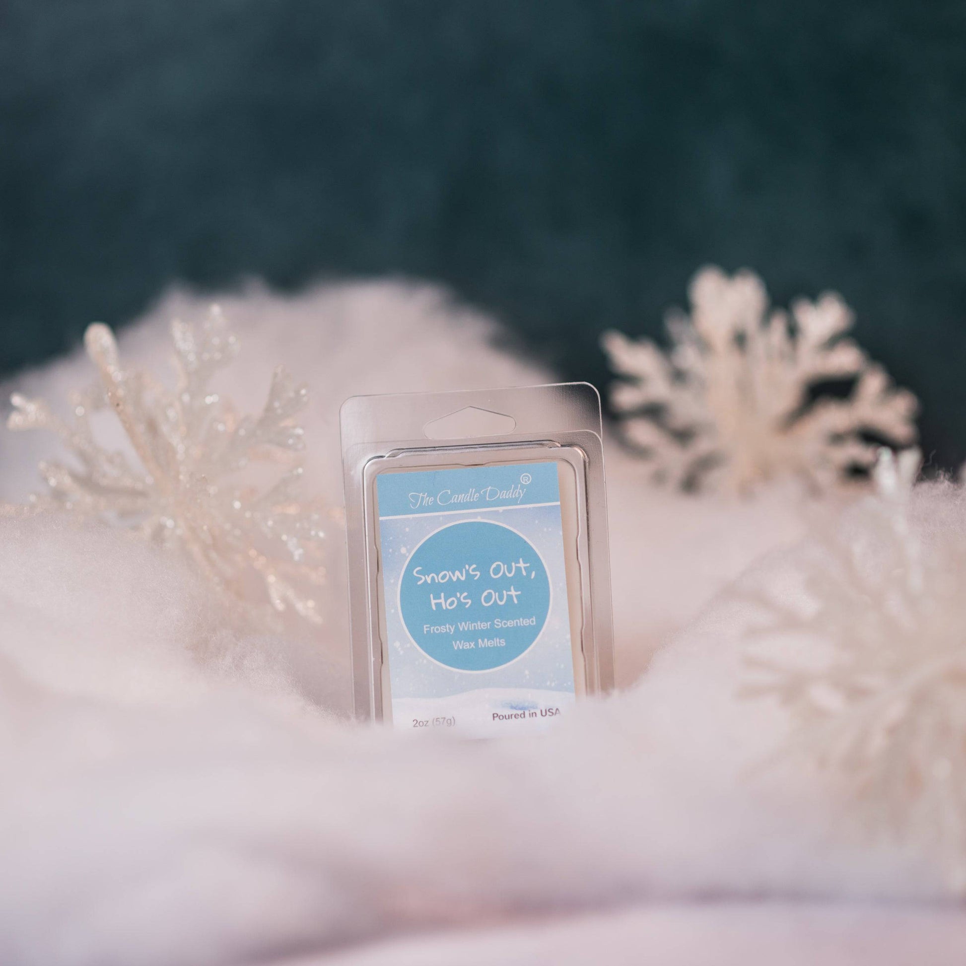 Snow's Out, Ho's Out - Frosty Winter Scented Wax Melt - 1 Pack - 2 Ounces - 6 Cubes - Christmas - The Candle Daddy