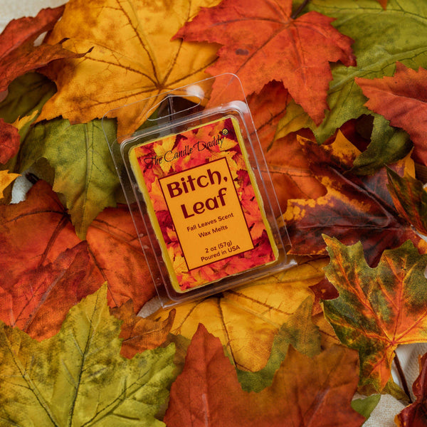 Bitch, Leaf - Fall Leaves Scented Melt - 1 Pack - 2 Ounces - 6 Cubes - The Candle Daddy