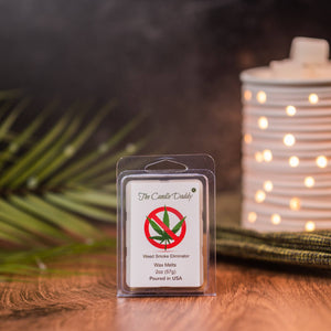 Weed Be Gone - Weed Smoke Eliminating Wax Melt - 1 Pack - 2 Ounces - 6 Cubes - Infused with Smoke Eliminating Enzymes - The Candle Daddy