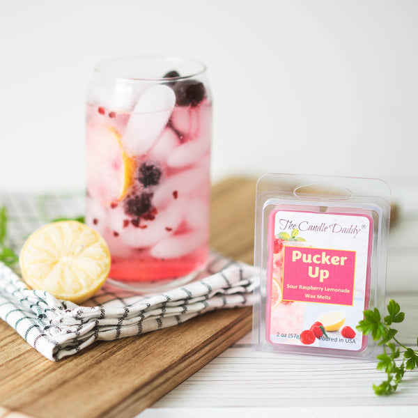 FREE SHIPPING - Pucker Up - Raspberry Lemonade Scented Wax Melt - 1 Pack - 2 Ounces - 6 Cubes