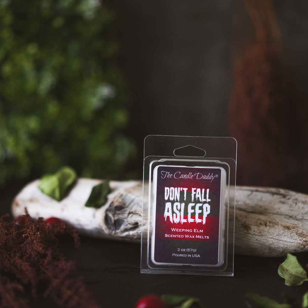 Don't Fall Asleep - Eerie Weeping Elm Scented Horror Movie Wax Melt - 1 Pack - 2 Ounces - 6 Cubes - The Candle Daddy