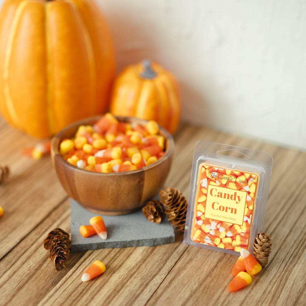 Candy Corn - Halloween Candy Corn Scented Wax Melt - 1 Pack - 2 Ounces - 6 Cubes - The Candle Daddy