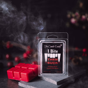 I Bite, Then Suck - Dragons Blood Vampire Scented Wax Melt - 1 Pack - 2 Ounces - 6 Cubes - The Candle Daddy