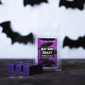 Bat Shit Crazy - Naughty and Spice Scented Wax Melt Halloween - 1 Pack - 2 Ounces - 6 Cubes - The Candle Daddy