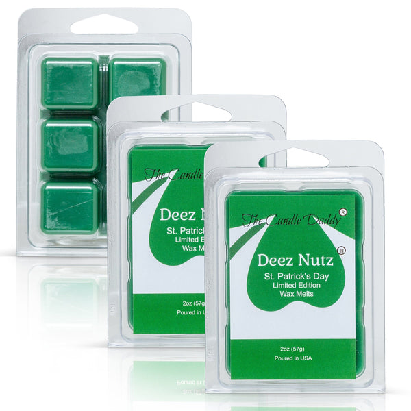 Deez Nutz - St. Patrick's Day Edition - Funny Banana Nut Bread Scented Wax Melt Cubes - 2 Ounces - The Candle Daddy
