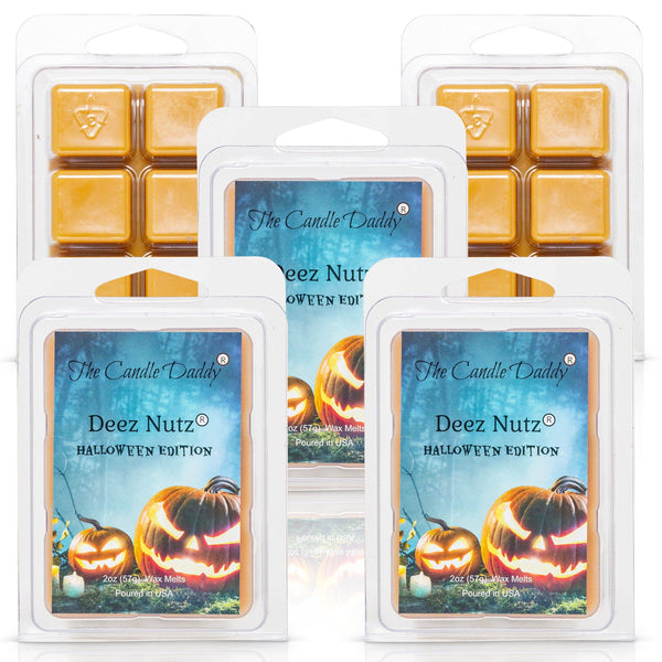 5 Pack - Deez Nutz - Spooky Halloween Edition - Banana Nut Bread Scented Melt - Maximum Scent Wax Cubes/Melts - 2 Ounces x 5 Packs = 10 Ounces - The Candle Daddy
