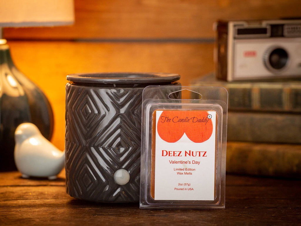 5 Pack - Deez Nutz - Valentine's Day Edition - Funny Banana Nut Bread Scented Wax Melt Cubes - 2 Ounces x 5 Packs = 10 Ounces - The Candle Daddy