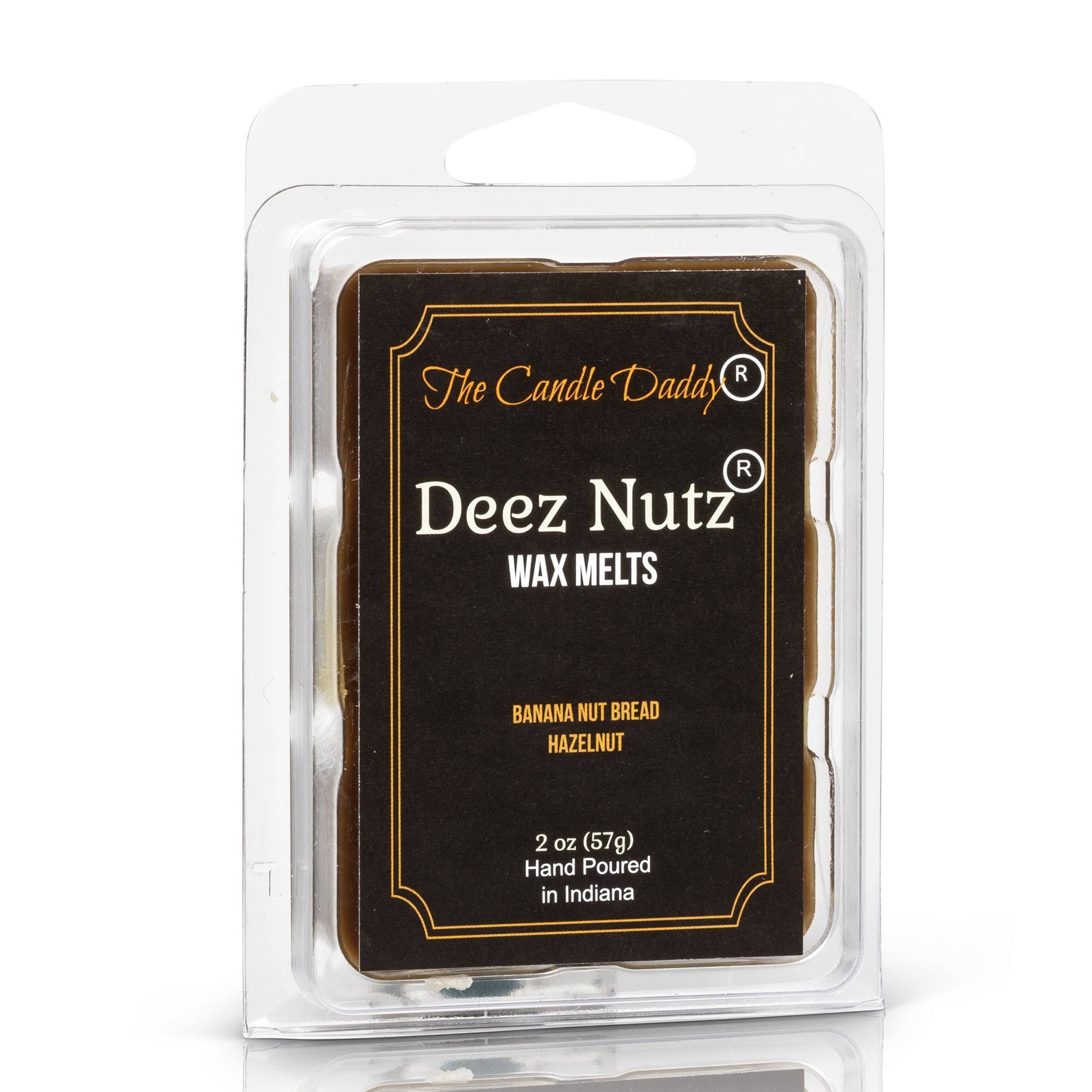 Deez Nutz Banana Nut Bread Scented Wax Melt Cubes - 5 Packs of 2 Ounce Melts - Hand Poured In Indiana - The Candle Daddy