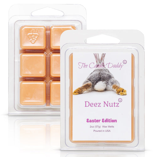 Deez Nutz - Easter Edition - Banana Nut Bread Scented - Maximum Scent Wax Cubes/Melts - 1 Pack - 2 Ounces - 6 Cubes - Blowout