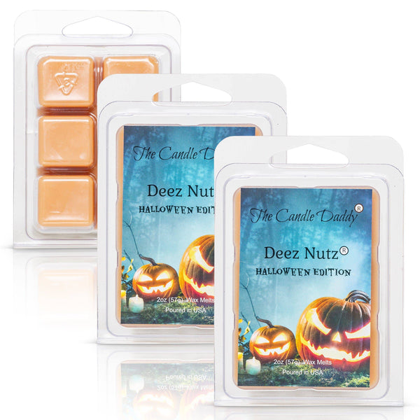Deez  Nutz - Spooky Halloween Edition - Banana Nut Bread Scented Melt - Maximum Scent Wax Cubes/Melts - 1 Pack - 2 Ounces - 6 Cubes - The Candle Daddy