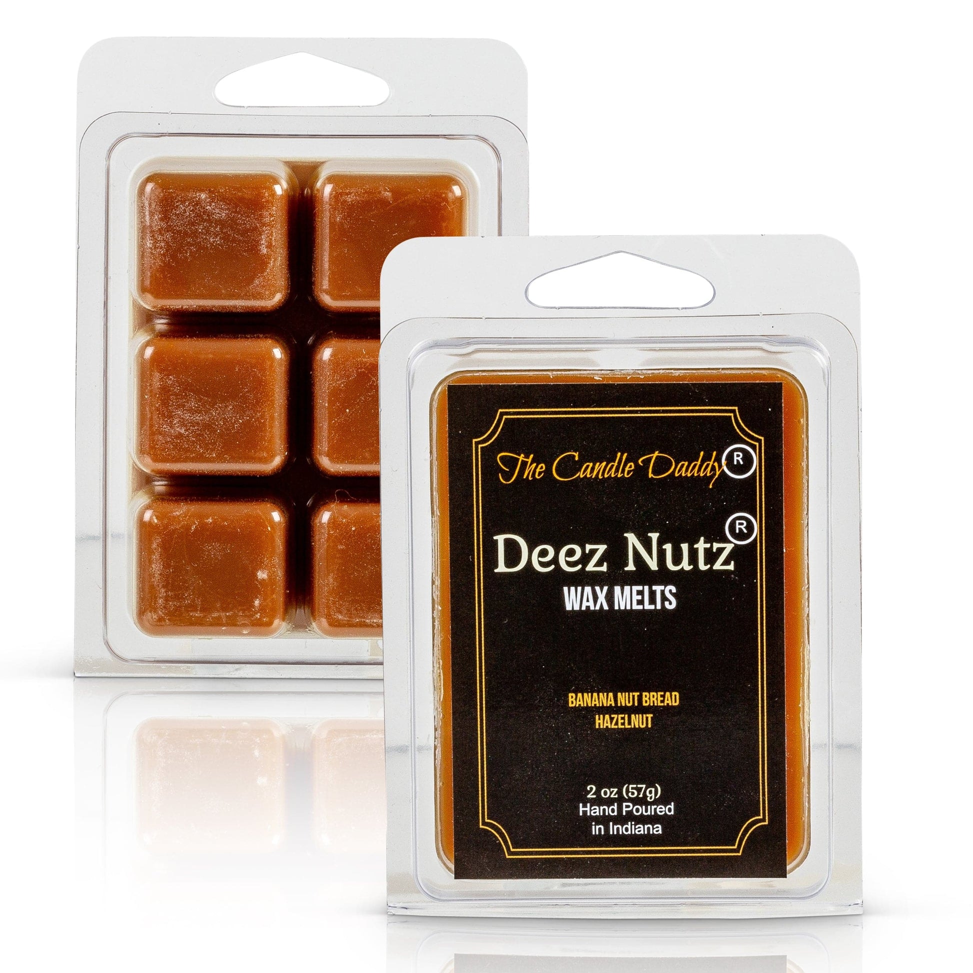 Deez Nutz Banana Nut Bread Scented Wax Melt Cubes - 5 Packs of 2 Ounce Melts - Hand Poured In Indiana - The Candle Daddy