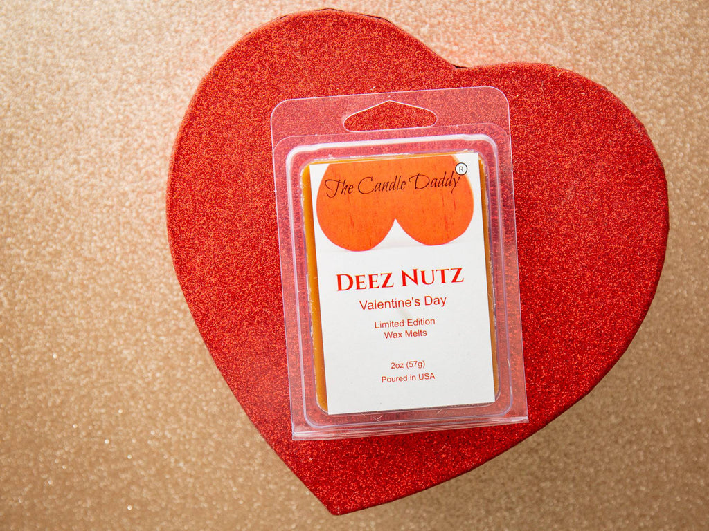 Deez Nutz - Valentine's Day Edition - Funny Banana Nut Bread Scented Wax Melt Cubes - 2 Ounces - The Candle Daddy