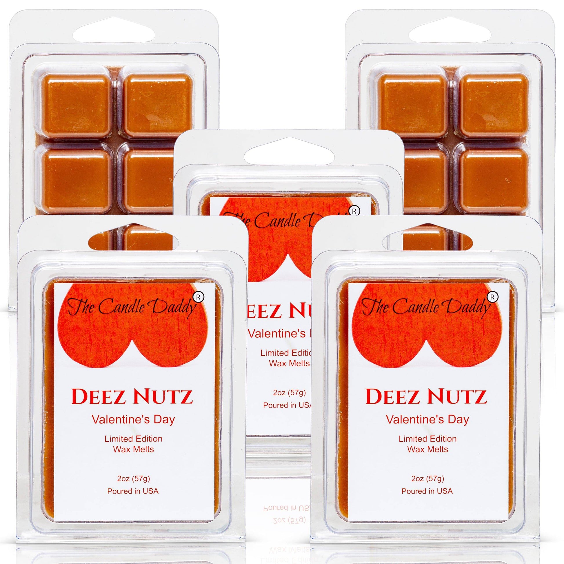 Deez Nutz - Valentine's Day Edition - Funny Banana Nut Bread Scented Wax Melt Cubes - 2 Ounces - The Candle Daddy