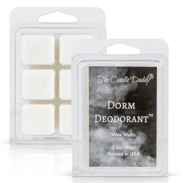 Dorm Deodorant - Enzyme-Infused Odor Eliminator Wax Melt - 1 Pack - 2 Ounces - 6 Cubes - The Candle Daddy
