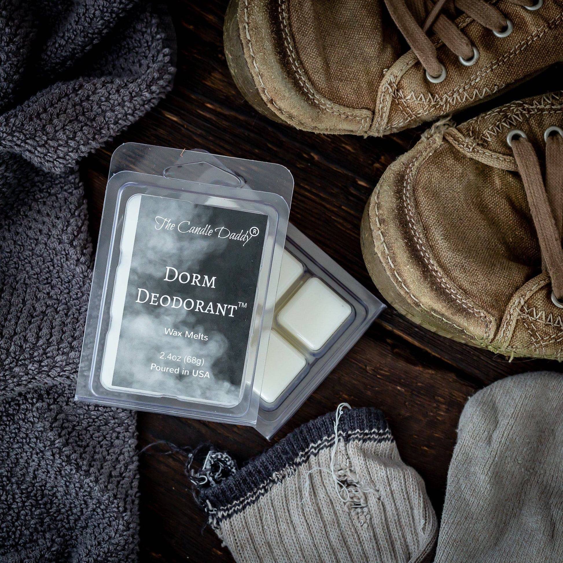 5 Pack - Dorm Deodorant - Enzyme-Infused Odor Eliminator Wax Melt - 2 Ounces x 5 Packs = 10 Ounces - The Candle Daddy