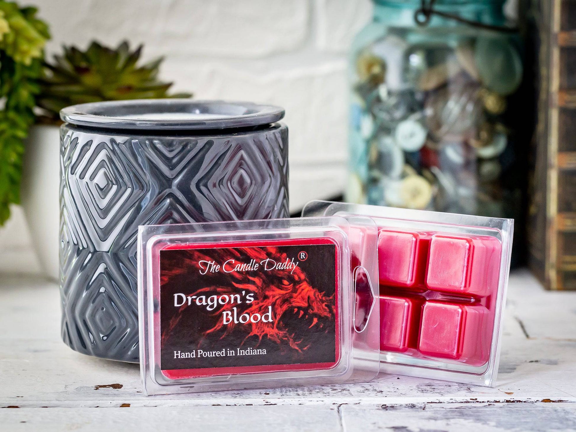 5 Pack - Dragon's Blood - Mysterious, Sweet, Earthy Scented - 2 Ounces x 5 Packs = 10 Ounces - The Candle Daddy