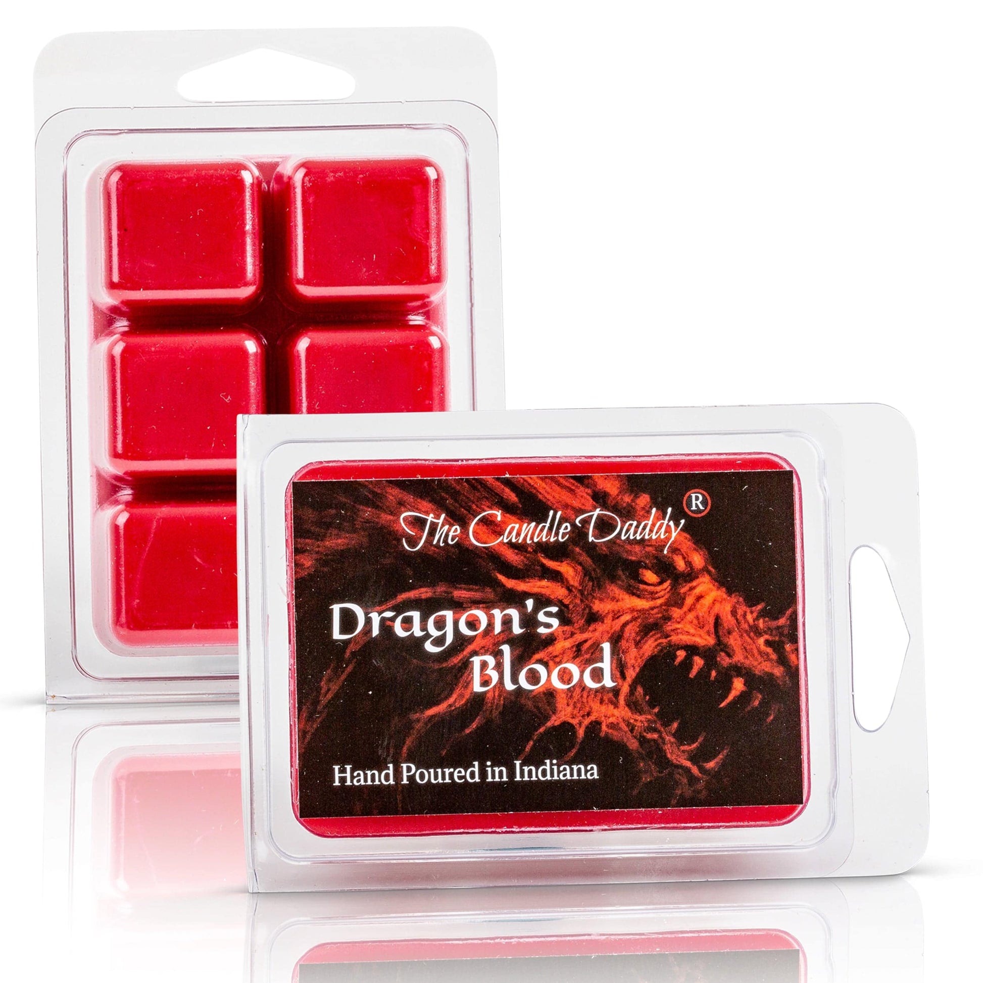 Dragon's Blood - Mysterious, Sweet, Earthy Scented - 1 Pack - 2 Ounces - 6 Cubes - The Candle Daddy