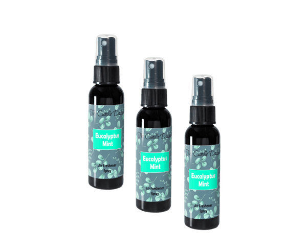3 Pack - Eucalyptus Mint Spray - Eucalyptus Mint Scented - Room/Car Air Freshener Spray – (3) 2 Ounce Spray Bottles