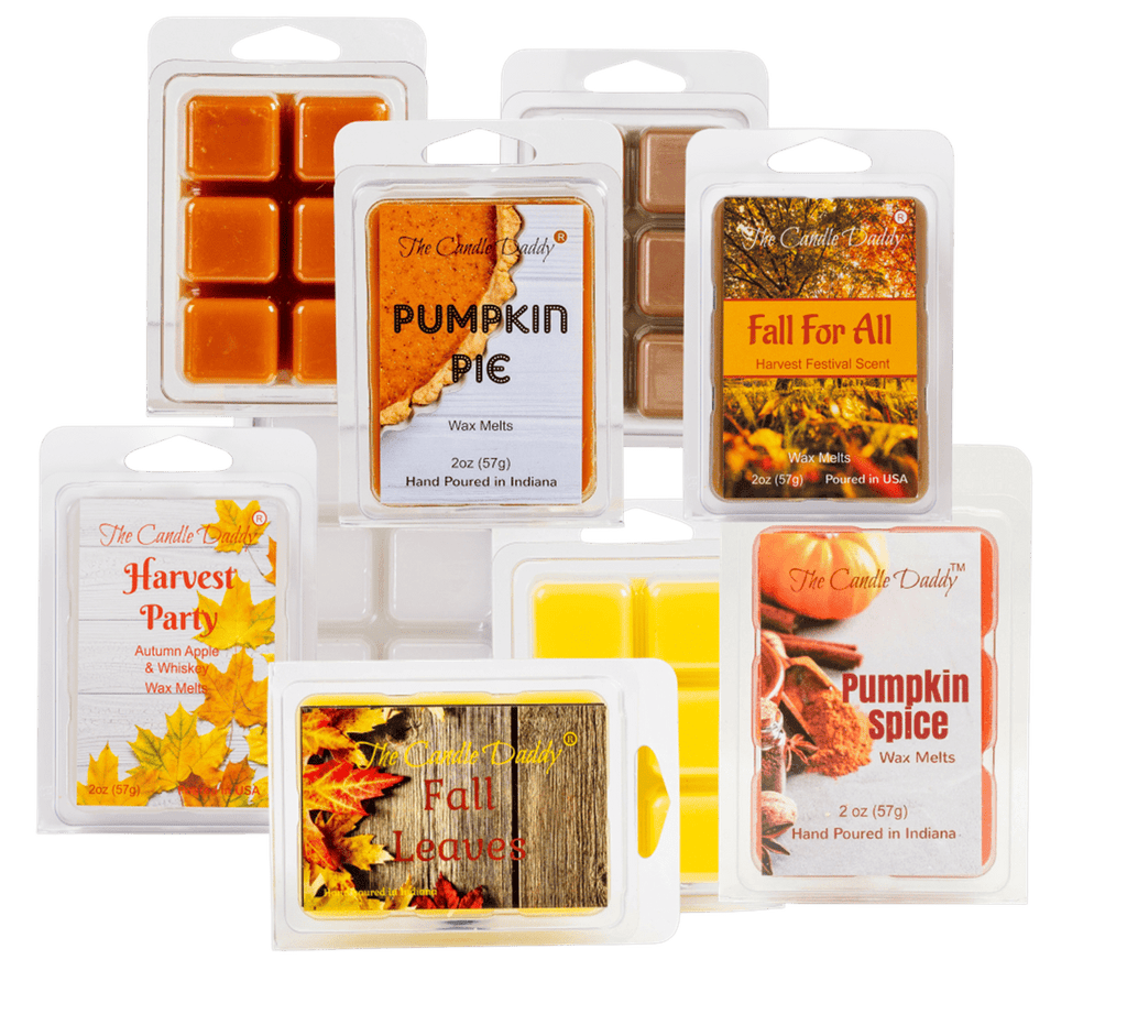 Harvest Haul 5 Pack - 5 Amazing Autumn Fall Wax Melts - 30 Total Cubes - 10 Total Ounces - The Candle Daddy