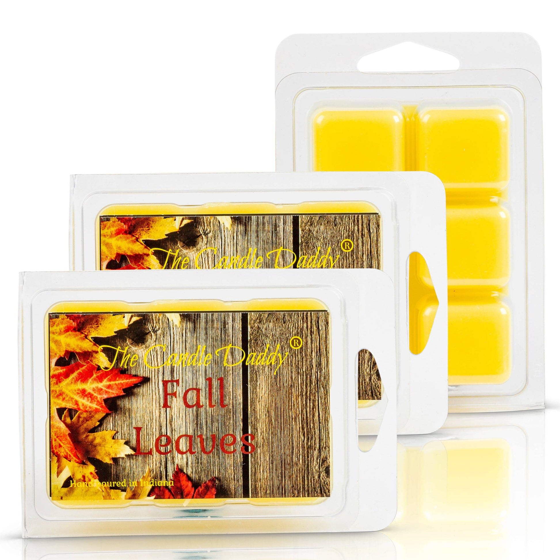 Fall Leaves - Autumn Scented Wax Melts - 1 Pack - 2 Ounces - 6 Cubes - The Candle Daddy