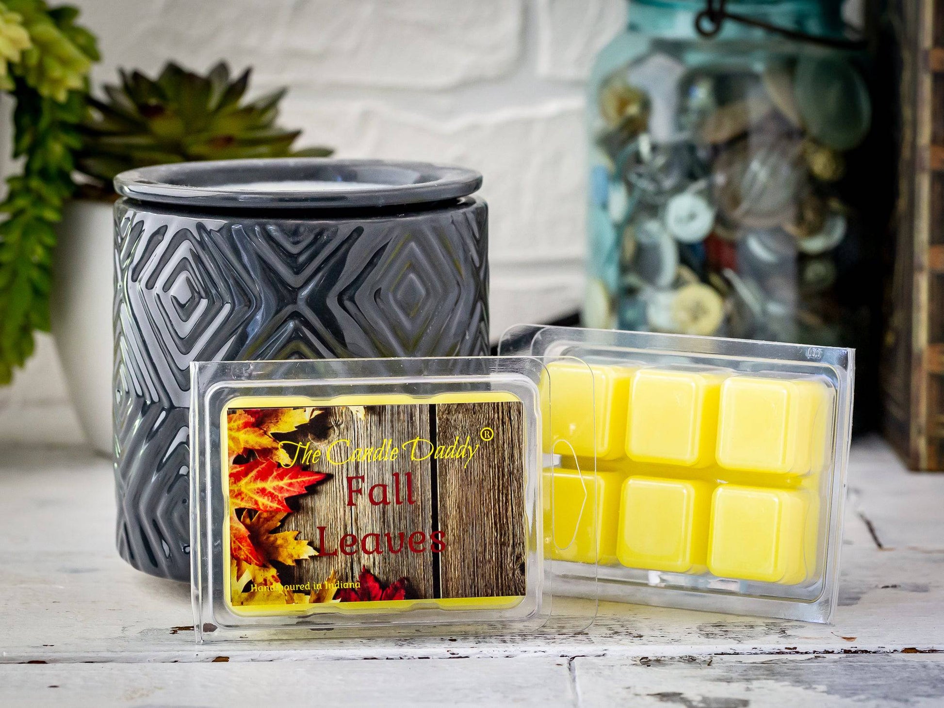 5 Pack - Fall Leaves - Autumn Scented Wax Melt Cubes - 2 Oz x 5 Packs = 10 Ounces - The Candle Daddy