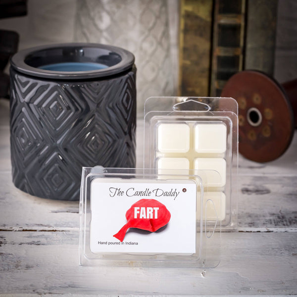 Fart Scented Wax Melts - Horribly Scented - Funny Prank Gag Gift - 1 Pack - 2 Ounces - 6 Cubes - The Candle Daddy