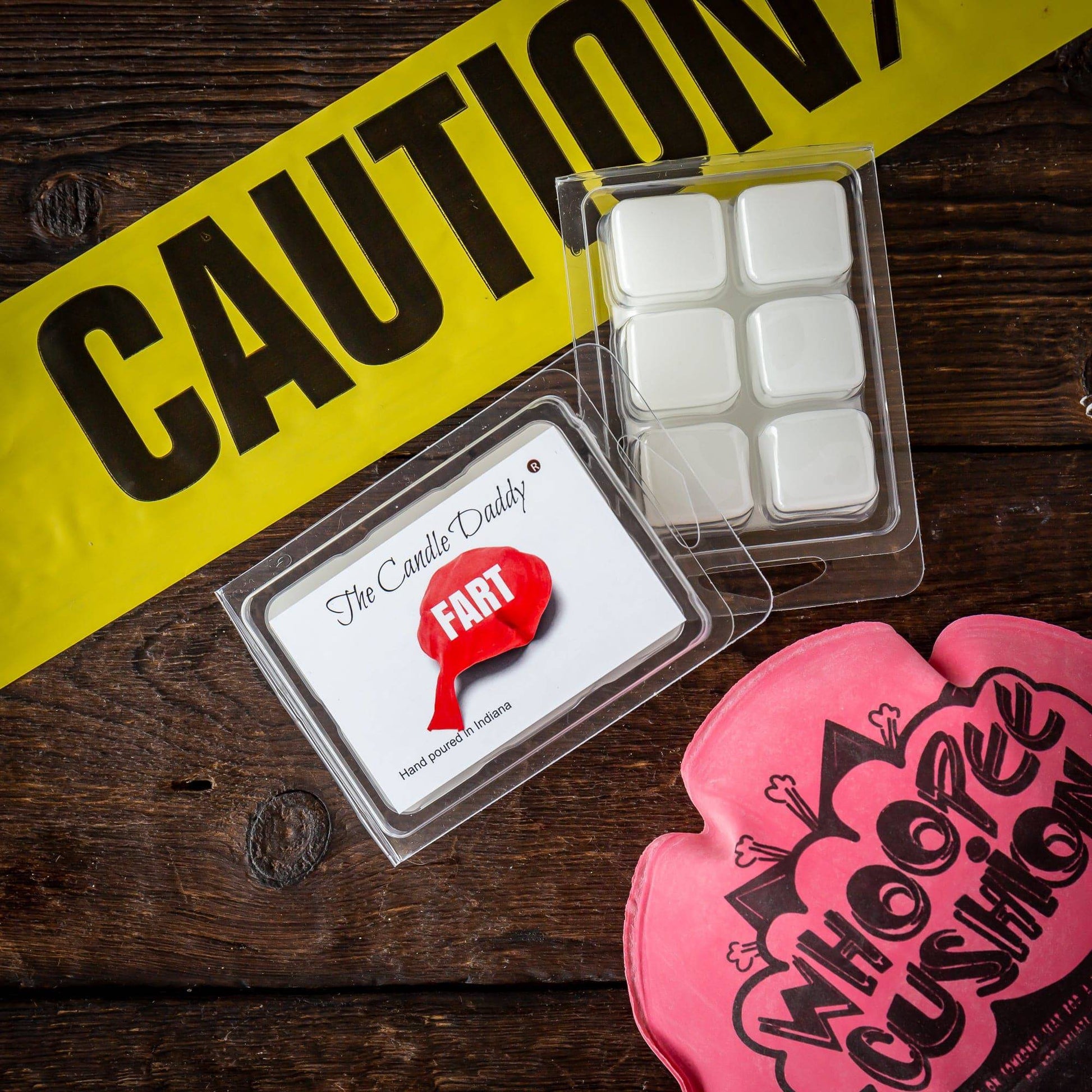 Fart Scented Wax Melts - Horribly Scented - Funny Prank Gag Gift - 1 Pack - 2 Ounces - 6 Cubes - The Candle Daddy