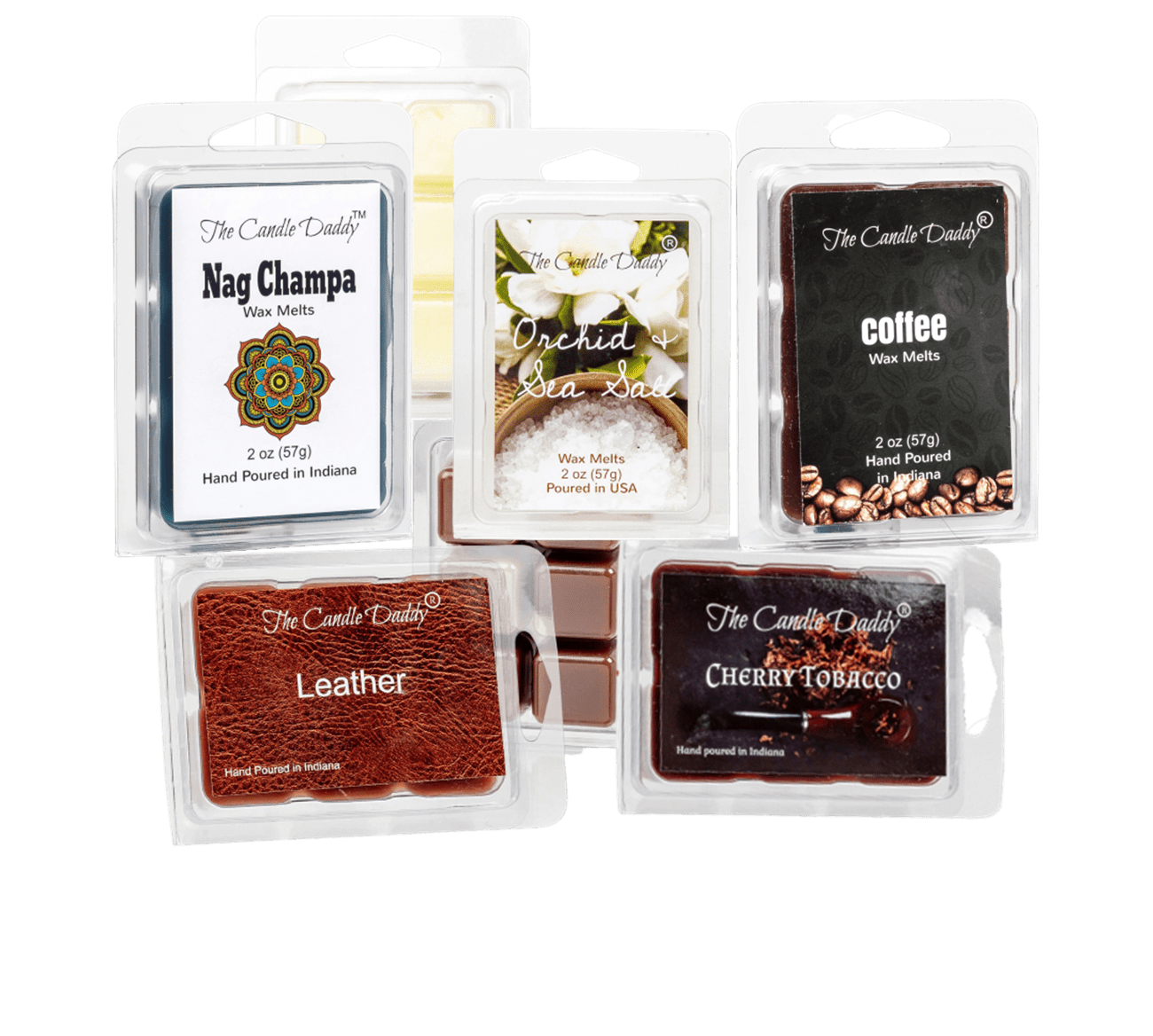 The Candle Daddy's Family Friendly Faves Volume I - 5 Pack of Wax Melts -  30 Total Cubes - 10 Total Ounces - The Candle Daddy