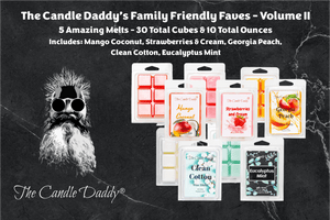 The Candle Daddy's Family Friendly Faves Volume II - 5 Pack of Wax Melts -  30 Total Cubes - 10 Total Ounces - The Candle Daddy