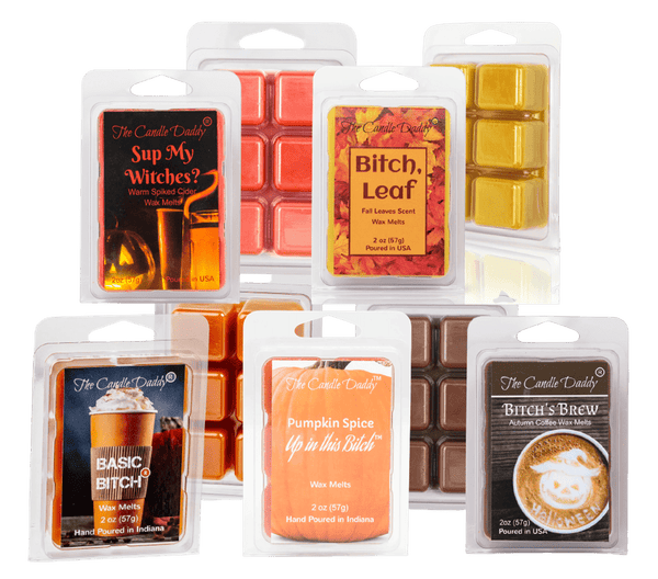 Fiercely Fall 5 Pack -  5 Amazing Autumn Wax Melts - 30 Total Cubes - 10 Total Ounces - The Candle Daddy