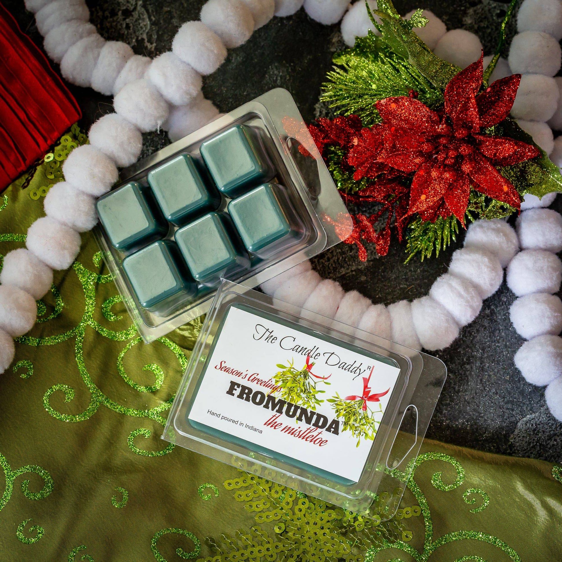 Fromunda The Mistletoe - Funny Christmas Mistletoe Scented Wax Melts - 1 Pack - 2 Ounces - 6 Cubes - The Candle Daddy