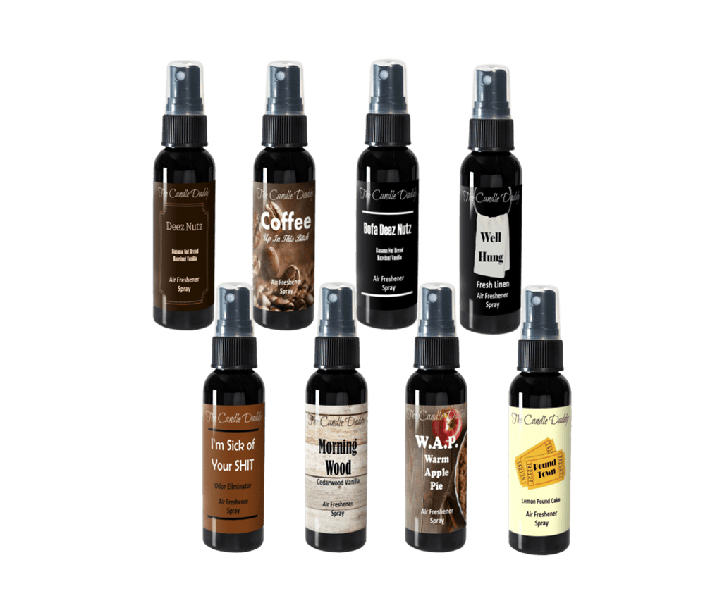 The Candle Daddy's Air Freshener Spray Variety Pack - Volume 1 - 8 Total 2oz Air Freshener Sprays - The Candle Daddy