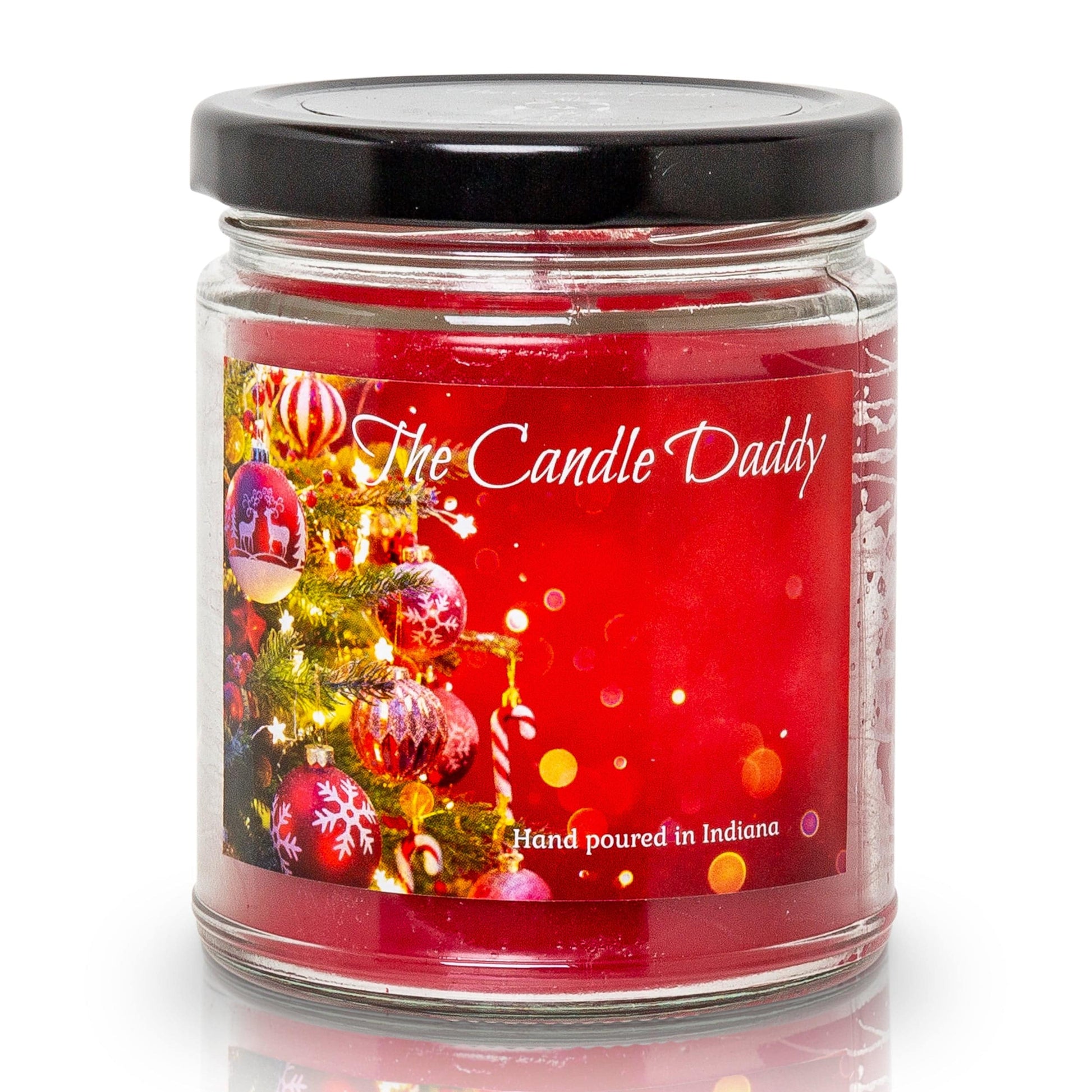 Christmas Splender - Christmas Morning Scented 6 Ounce Glass Jar Candle - 40 Hour Burn Time - The Candle Daddy