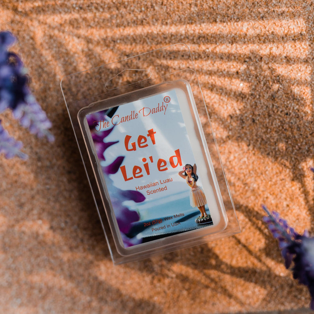 5 Pack - Get Lei'ed - Hawaiian Luau Scented Wax Melt - 2 Ounces x 5 Packs = 10 Ounces - The Candle Daddy