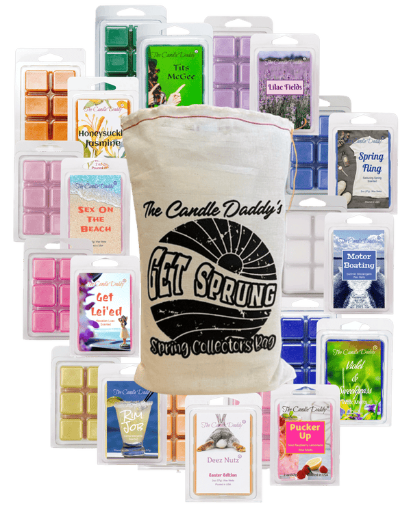 Get Sprung! - 11 RANDOMLY ASSORTED FUNNY Spring WAX MELT IN LIMITED EDITION COLLECTOR'S BAG