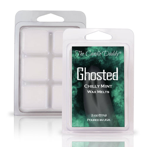Ghosted - Chilly Mint Scented Halloween Wax Melt - 1 Pack - 2 Ounces - 6 Cubes - Blowout