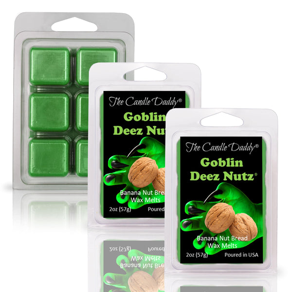 "Goblin" Deez Nutz - Banana Nut Bread Scented Halloween Wax Melt - 1 Pack - 2 Ounces - 6 Cubes - The Candle Daddy