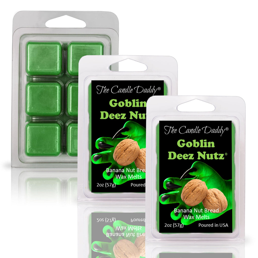 "Goblin" Deez Nutz - Banana Nut Bread Scented Halloween Wax Melt - 1 Pack - 2 Ounces - 6 Cubes - The Candle Daddy