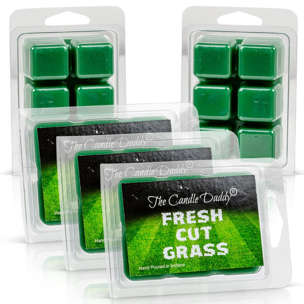 5 Pack - Fresh Cut Grass Scented Wax Melt - 2 Ounces x 5 Packs = 10 Ounces - The Candle Daddy